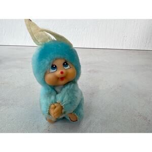 Vintage 1980‎ Bunny Doll Clip On Pencil Gripper Hugger